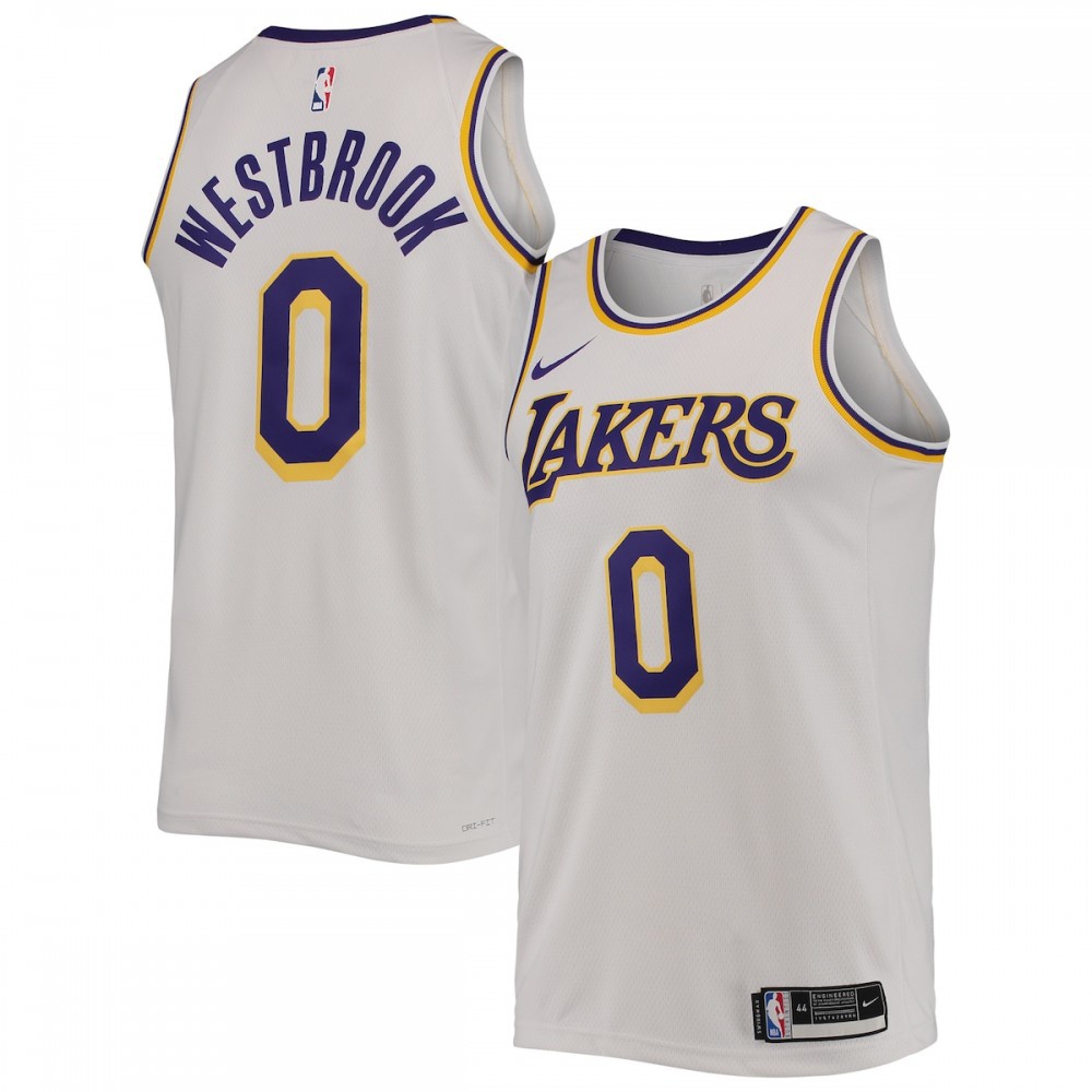 Russell Westbrook Los Angeles Lakers 2021/22 Swingman Jersey - Association Edition - White-Pro Kit Vault | Brand New 26/27 Sports Jerseys